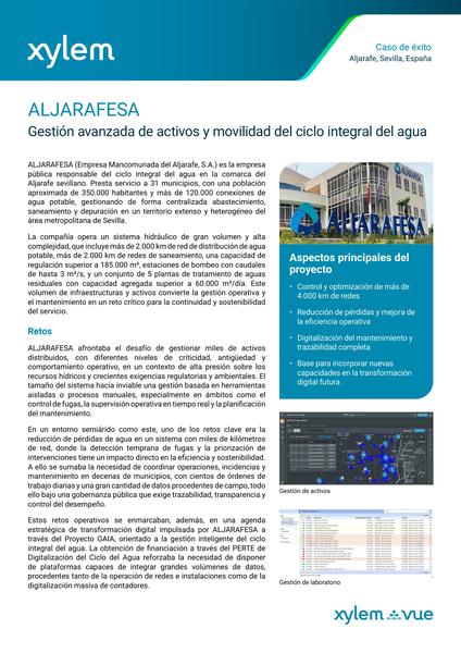 ALJARAFESA: gestión avanzada de activos y movilidad del ciclo integral del agua