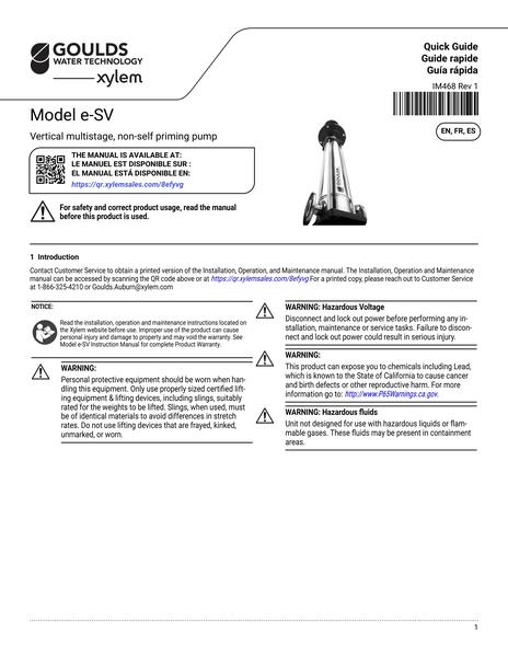 Model e-SV QG EN fr-CA es-LA (IM468 Rev 1)