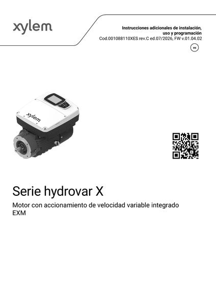 hydrovar X Series Motor with Integrated Variable Speed Drive EXM Programming Manual (001088110XES Rev B)
