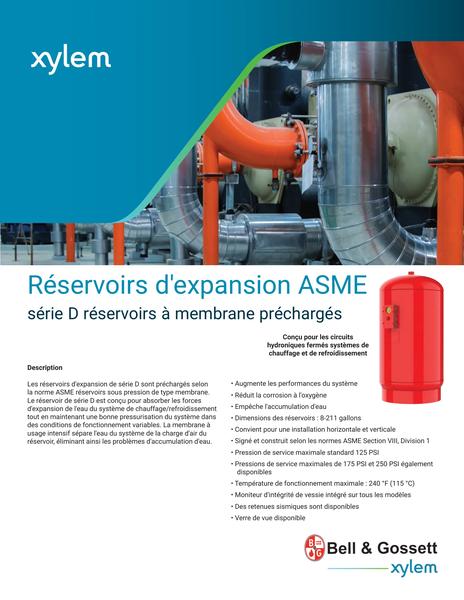 Series D (ASME) Expansion Tanks - Pre-Charged Diaphragm Tanks Submittal (B-A-347fr-CA D)