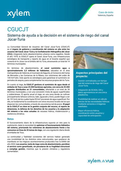 CGUCJT: sistema de ayuda a la decisión en el sistema de riego del canal Júcar-Turia