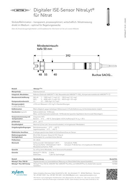 WTW data sheet D2.09 NitraLyt [low, DE]