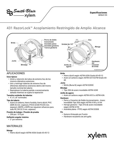 Instrucciones de Instalación | 431 | RazorLock (ES)