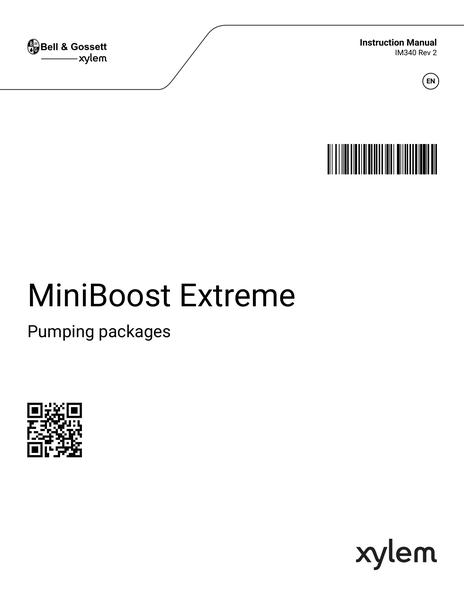 MiniBoost Extreme Pumping Packages IOM EN FR ES (IM340 Rev 2)