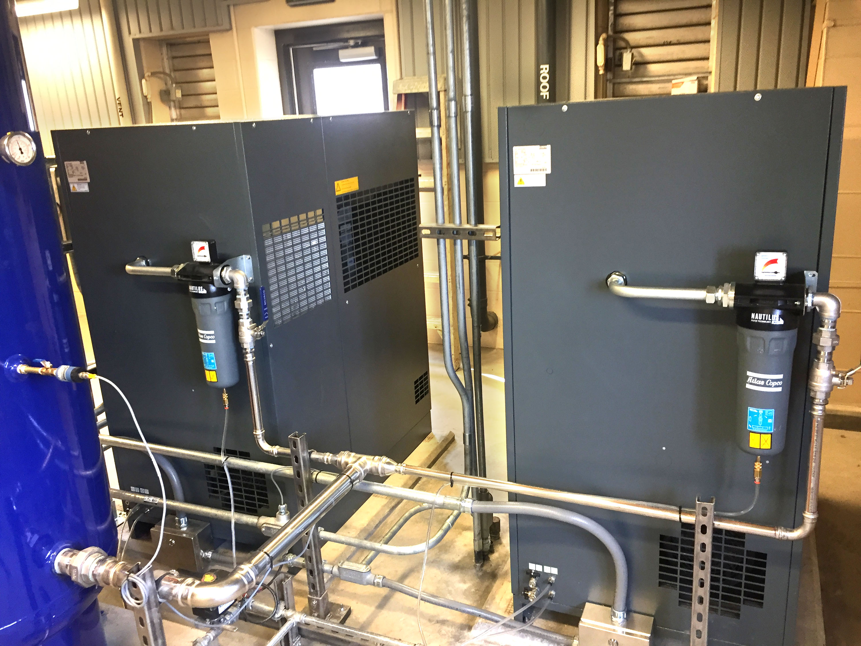 Wastewater Reclamation Facility (WRF) in Broomfield, Colorado - EnviroMix compressors and piping