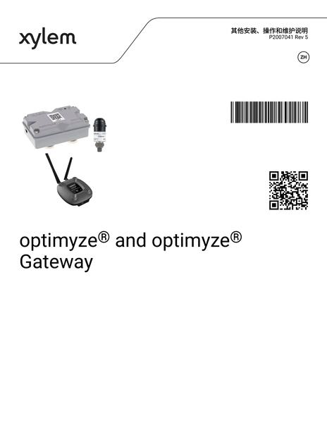 optimyze and optimyze Gateway IOM ZH (P2007041 Rev 5)