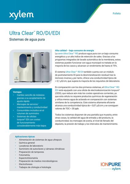 Ultra Clear RO-DI-EDI - Spanish 1
