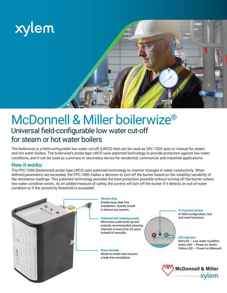 boilerwize (FPC-1000) Low Water Cut Off Sell Sheet (MMFPC1000-SS-120011 R5)