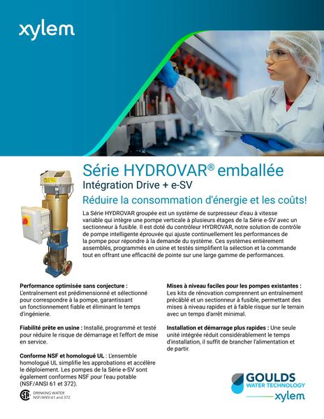 Packaged Hydrovar - Drive e-SV Integration Sell Sheet fr-CA (PKGHYDSALESfr-CA R3)