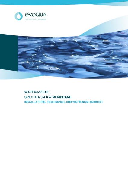 German WAFER UV SYSTEM IOM Manual (SIII-M-MPB4) Iss.3_DE