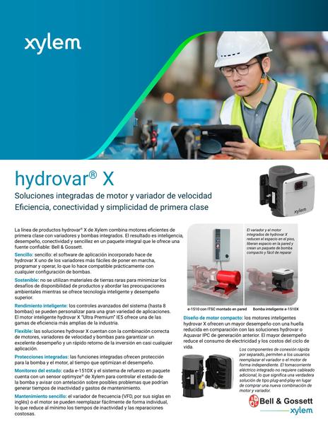 B&G hydrovar X Product Family Sell Sheet es-LA (BG-hXFAM-SS-120065es-LA R2)