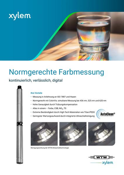 WTW UV-VIS color sensors | product flyer (German)