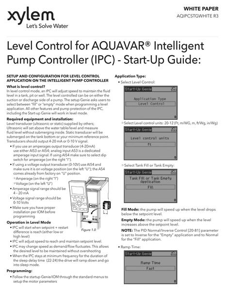 Level Control Aquavar White Paper (AQIPCSTGWHITE R3)