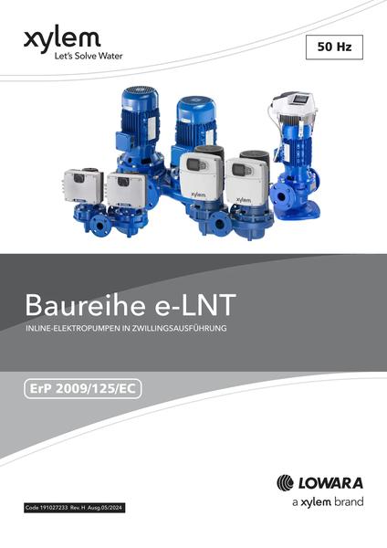 Lowara e-LNT technischer Katalog (de)