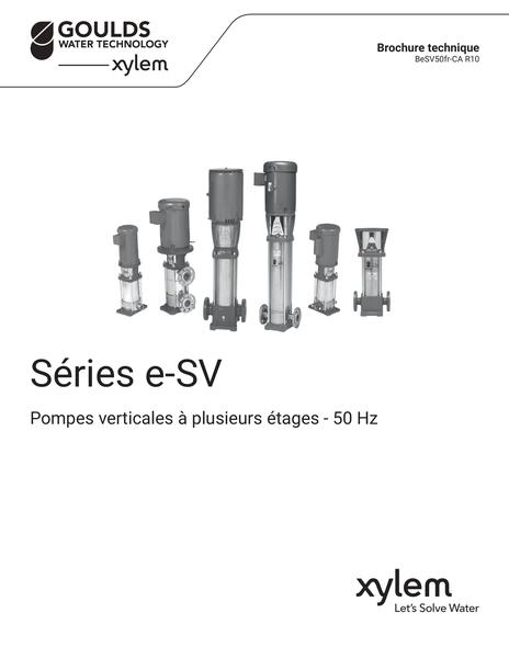e-SV 50Hz Technical Brochure fr-CA (BeSV50fr-CA R10)