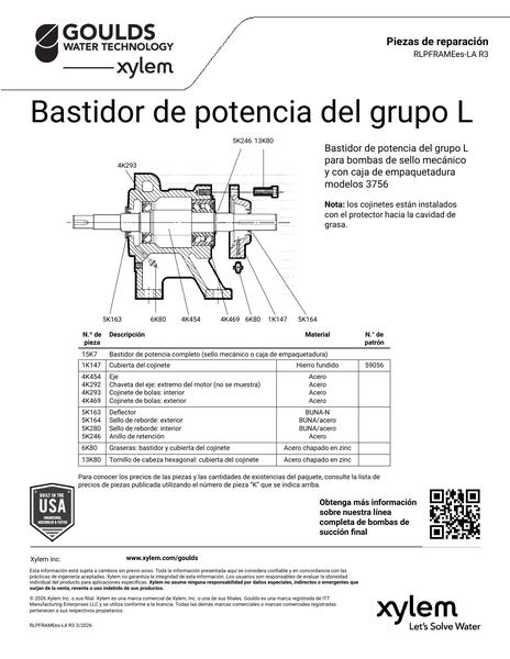 L-Group Power Frame Repair Parts es-LA (RLPFRAMEes-LA R3)