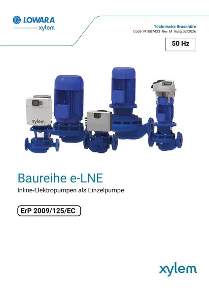 Lowara e-LNE technischer Katalog (de)