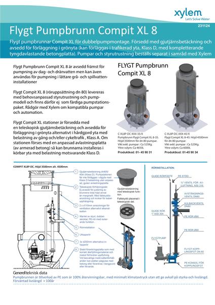 15C 231124 Produktblad Compit XL 8 Pumpbrunnar