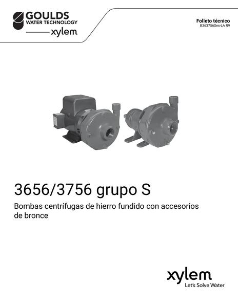 36563756 S-Group Cast Iron, Bronze Fitted Centrifugal Pumps Technical Brochure es-LA (B363756Ses-LA R9)