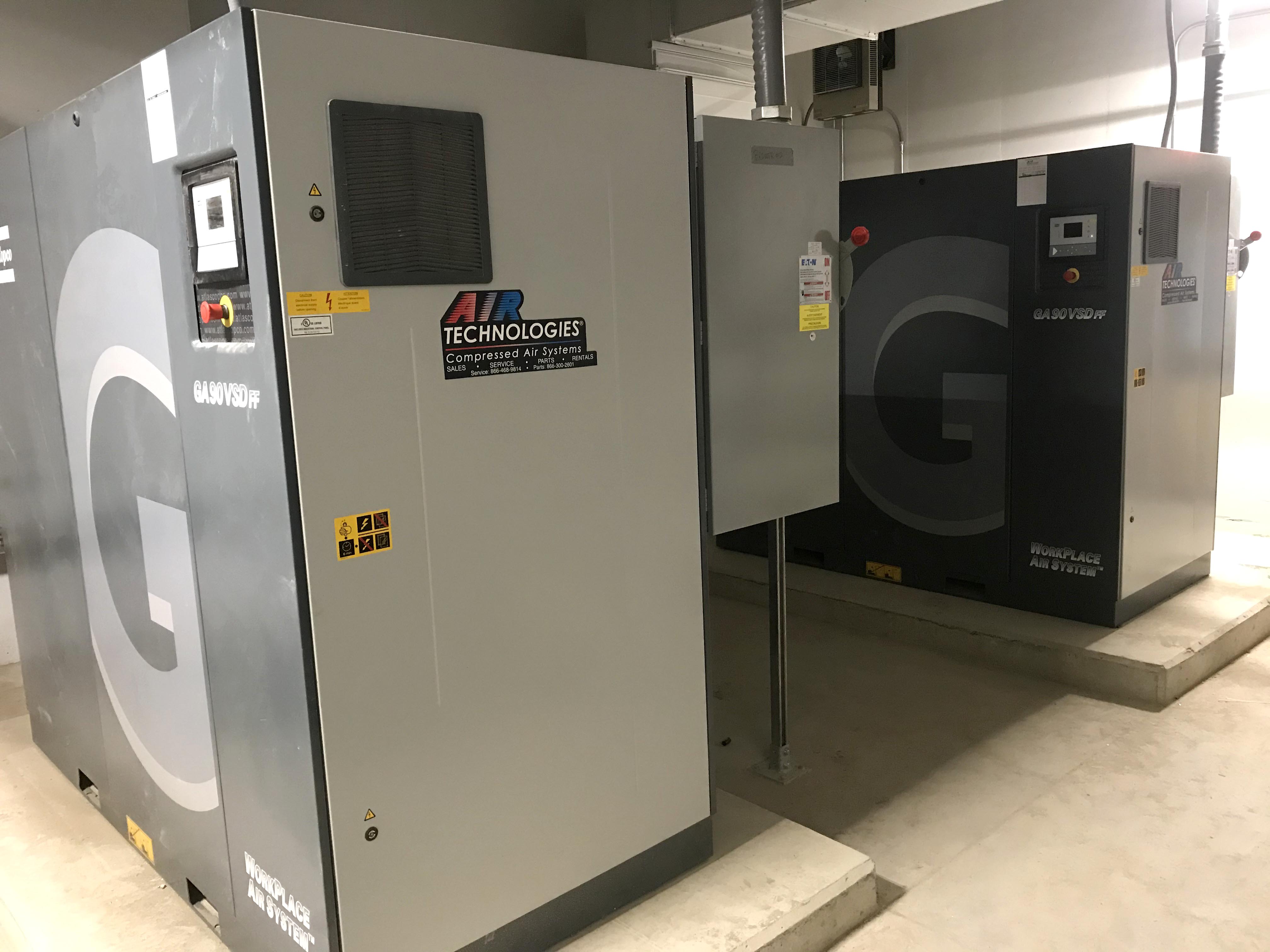 Midwest Airport in Indiana - 3 compressors doing the work of over 40 mixers