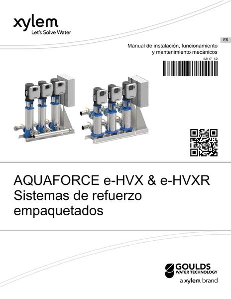 AQUAFORCE e-HVX/e-HVXR IOM - ES (IM417-R1) 