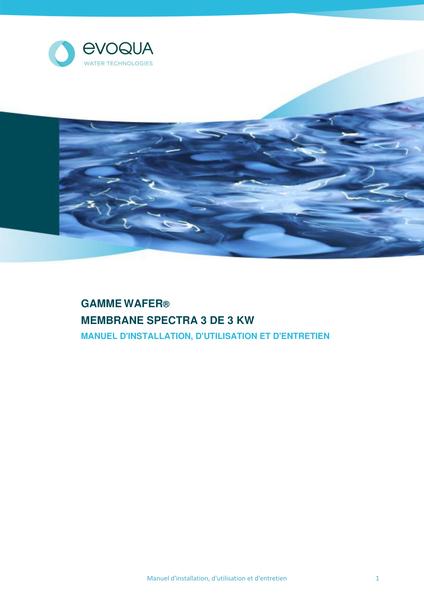 French WAFER UV SYSTEM IOM Manual (SIII-M-MPB3) Iss.6_FR