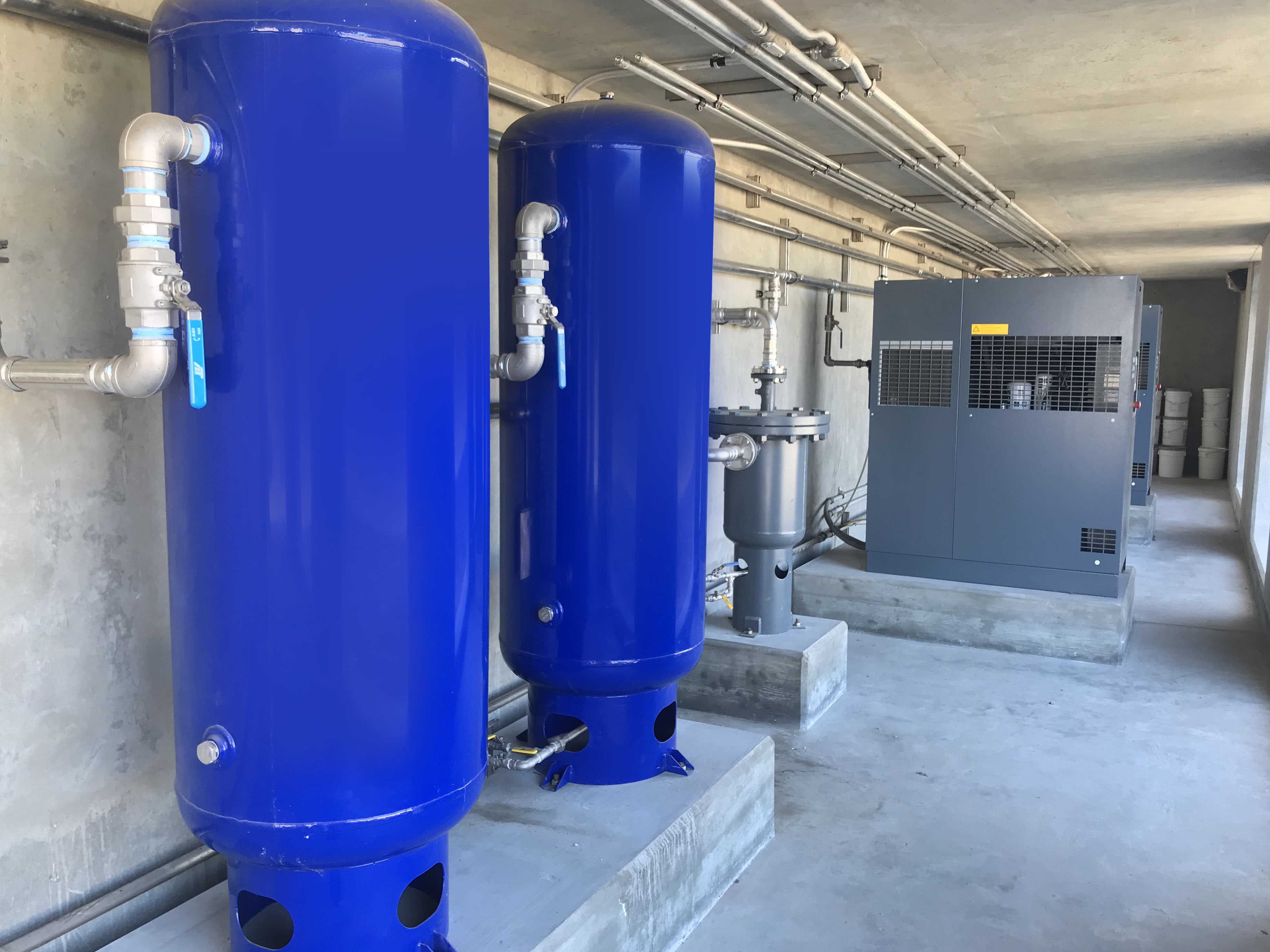 EnviroMix BioMix system in Ventura, CA - compressors