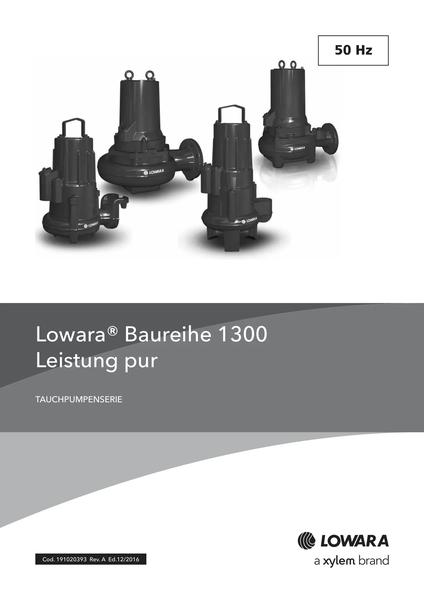 Lowara 1300 technischer Katalog (de)