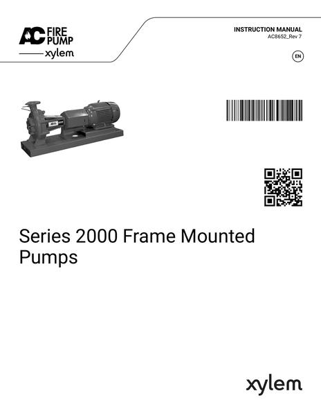 Series 2000 Frame Mounted Pumps IOM EN fr-CA es-LA (AC8652 Rev 7)