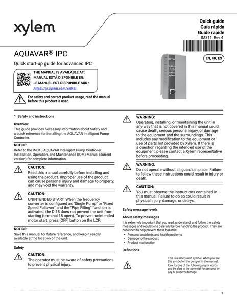 Aquavar IPC QG EN FR ES (IM311 Rev 4)