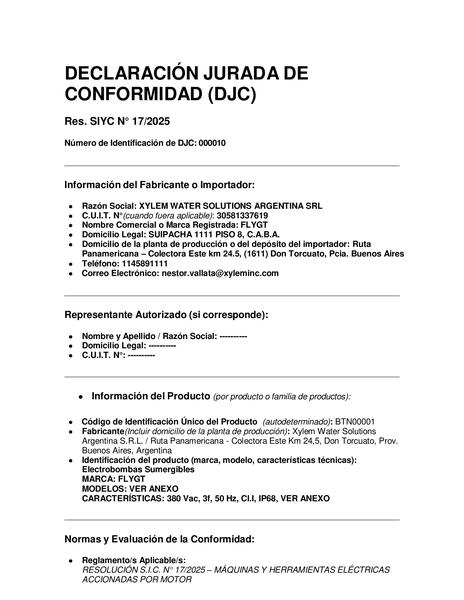 XYLEM - DJC S-2695-003-1 (R8) TRI NACIONALES 2025-09 DJC-CERTIFICADO-NOTA VIGILANCIA