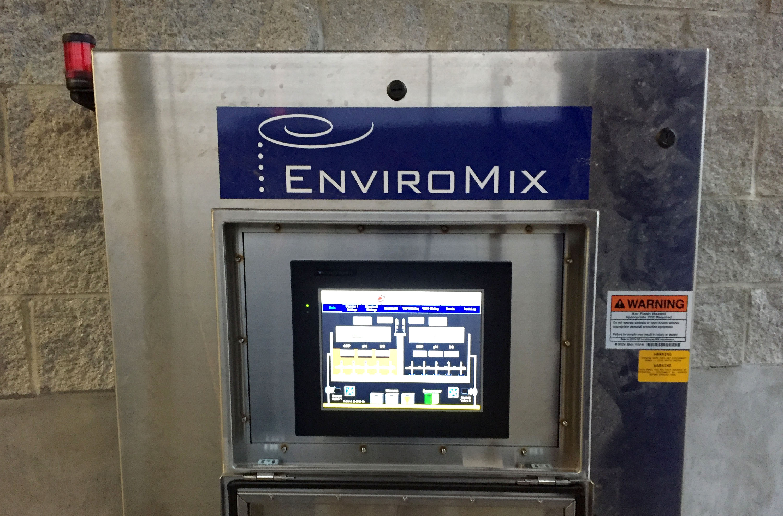 Wastewater Treatment Facility in Benton, Illinois - operator interface