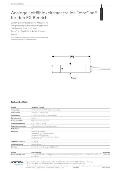 WTW data sheet D4.03 TetraCon 700 EX [low, DE]