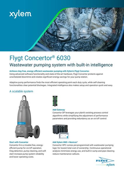 Flygt Concertor 6030 Data Sheet low en-a4