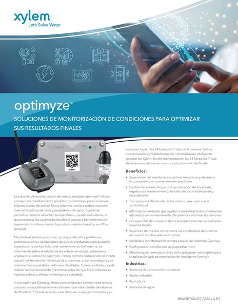 optimyze Product Family Brochure (BReOPTSALES-FAM-LA R3)