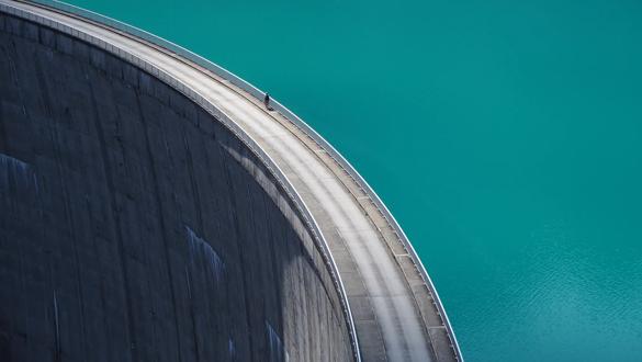 Austria, Kaprun dam, water reservoir, wall