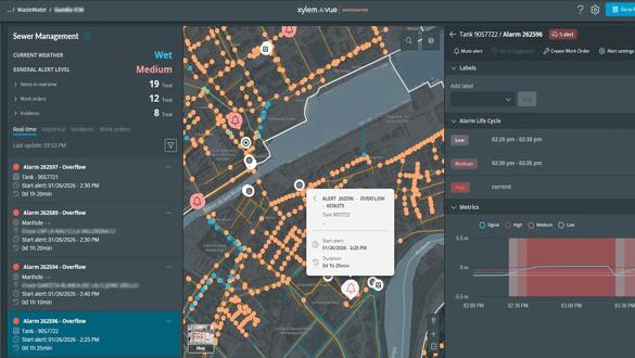 Image thumbnail for Xylem Vue's Sewer Management application