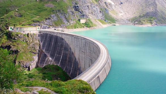 Concrete dam wall of Kaprun power plant (no people), Salzburg Alps, Austria; Shutterstock ID 51205432; purchase_order:Industry brochure; job:; client:; other: