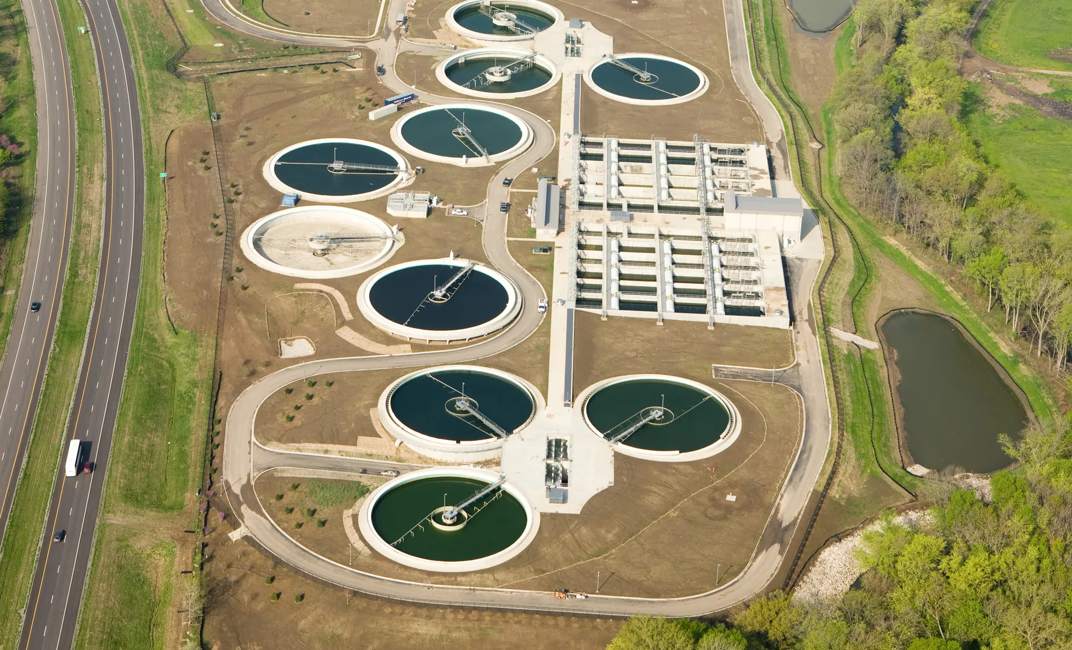 Aerial view of VLR System installed in Springfield, Illinois