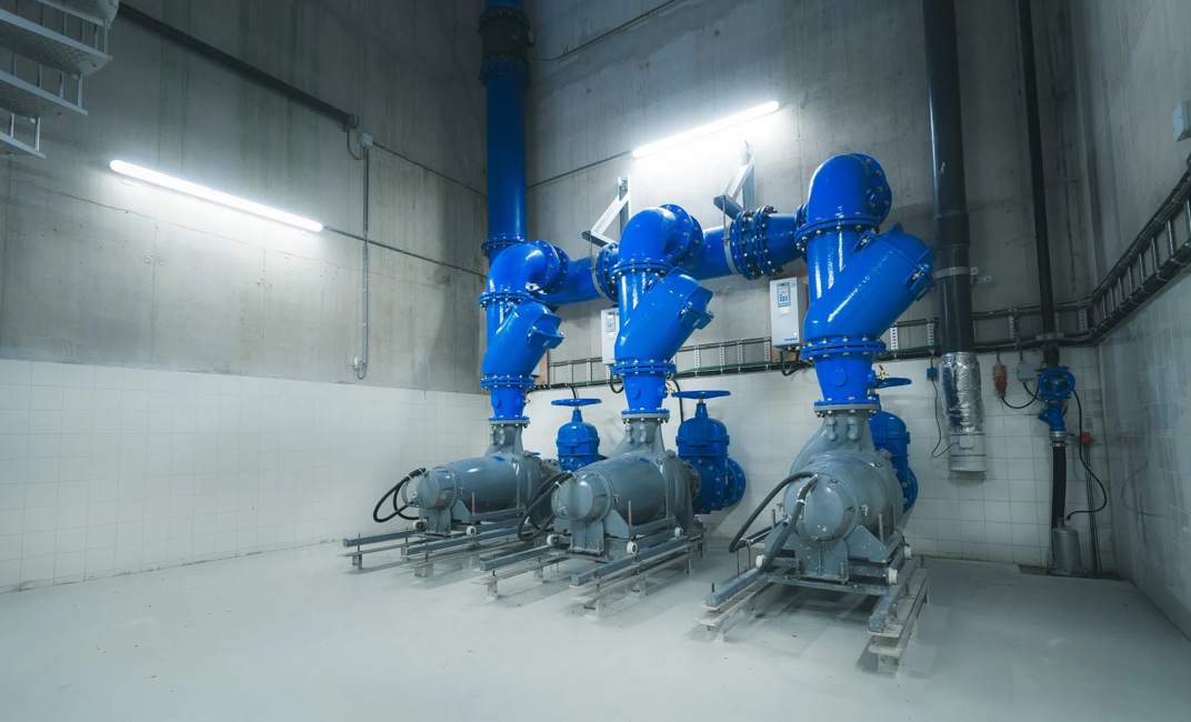 Flygt pumps dry installation in Tilburg Netherlands 
WebDAM Path: /Photography & Illustration/Applications/Installations