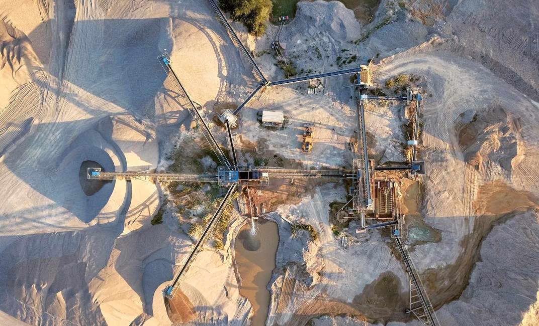 Crushed stone quarry machine at sunset view from above
WebDAM Path: /Photography & Illustration/Stock Photography/Industrial
Not Released (NR)