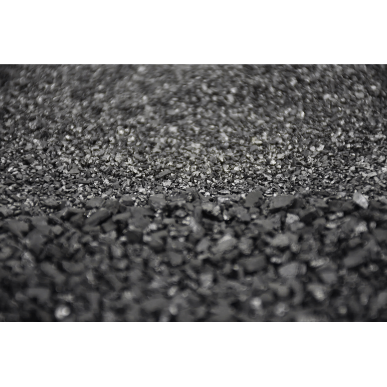 photo of carbon - granular activated carbon (GAC) - used in vessels large and small for filtration - contaminant removal including PFAS, arsenic, and other contaminants - and vapor control.