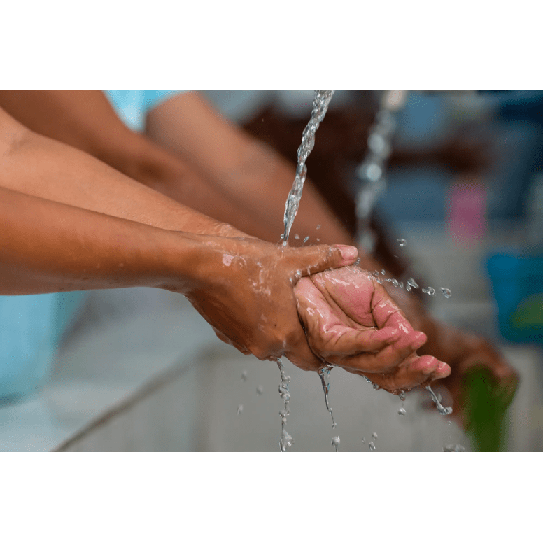 Participants wash their hands thoroughly during training on proper handwashing and safety in Mabitac, Laguna Philippines on November 17, 2020 (Veejay Villafranca/Americares)