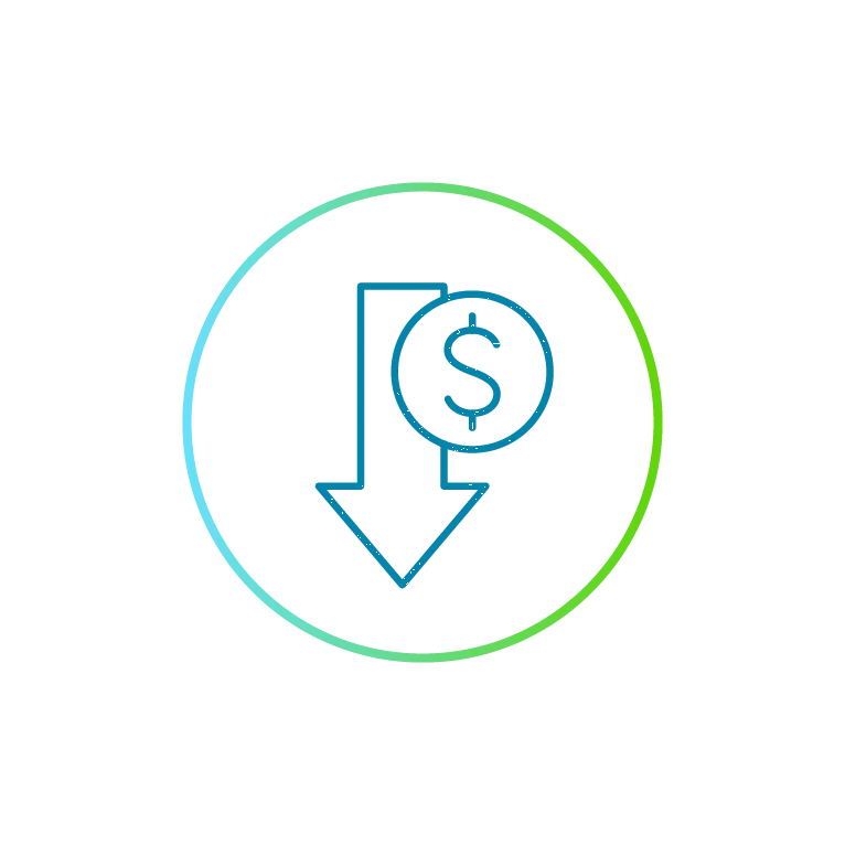 Benefits-Outcomes_Reduce Spending_Blue-StemCircle