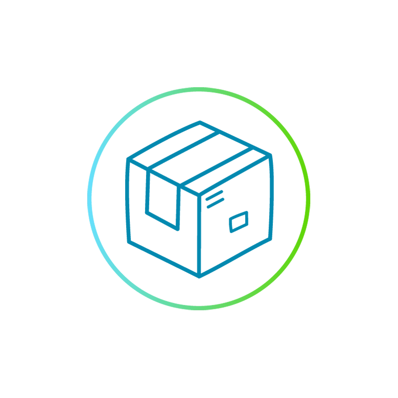 Action shipment tracking blue stemcircle